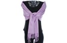 lavender shawl with fringe