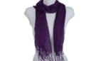 gauzy purple summer fringe scarf