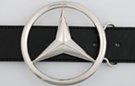 Mercedes Benz star in circle buckle