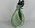 green plate-metal mesh convertible hobo and bracelet bag
