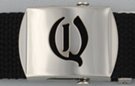 Gothic initial "Q" military buckle