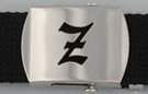 Gothic initial "Z" military buckle