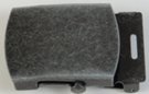 vintage black military-style buckle