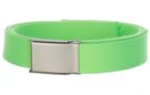 flash green web belt and buckle