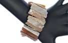 almond elastic shell bracelet
