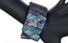 blue elastic shell bracelet