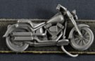 die-cast motorcycle pewter belt buckle