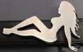 buxom tucker babe silhouette belt buckle