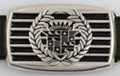 mudflap girl Caddy shield on grill belt buckle