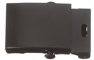rectangular steel black military buckle for 1 inch belts