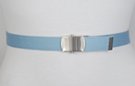 baby blue narrow military web belt