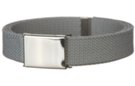 medium gray narrow military web belt