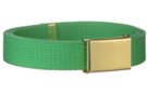 irish green narrow military web belt