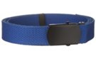 indigo blue narrow military web belt