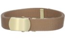 khaki narrow military web belt