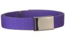 royal purple narrow military web belt