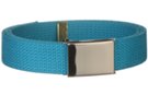 turquoise narrow military web belt