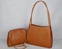 two-in-one: shoulder bag with mini hip purse
