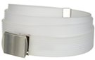 white nylon golf belt