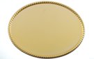 large plain oval rope border gold buckle