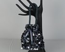 satin beaded sequin party pouch