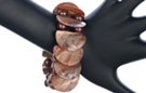 sienna elastic half-moon shell bracelet