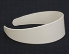 plain white plastic hairband