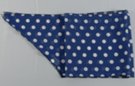 polka dot indigo blue chiffon belt scarf