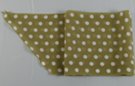 polka dot olive green chiffon belt scarf