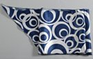 raindrop satin belt scarf, navy blue