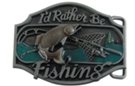 fisherman's pewter belt buckle