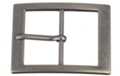 rectangular pewter center bar belt buckle