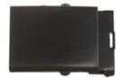 rectangular enameled black military buckle for wide web belts