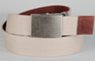 leather backed military style web belt