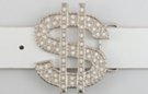 rhinestone dollar sign belt buckle