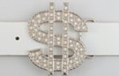 rhinestone dollar sign belt buckle