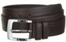 top grain leather belt with designer buckle