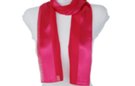 fuchsia satin and sheer belt scarf