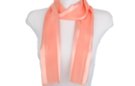 peach pink and sheer belt scarf