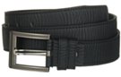 black African safari embossed genuine leather casual dress belt with gunmetal buckle