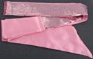 sequin sash belt, sequins about waist with satin extensions