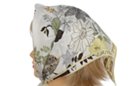 square satin silk scarf, lemon grass