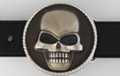 floating skull gothic belt buckle