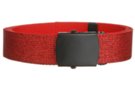 glittery red military web belt