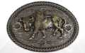 western belt buckle with American bison