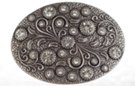 rhinestone and vine western belt buckle