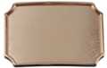 gold scalloped rectangle western belt buckle with sandcast center
