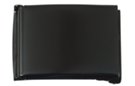 black flip-top buckle for wide web belts