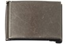gunmetal flip-top buckle for wide web belts