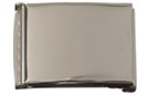 nickel polish flip-top buckle for wide web belts